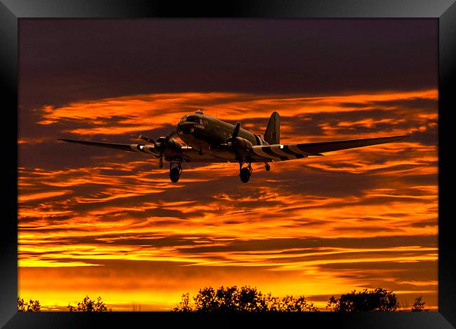  Fire in the Sky Framed Print by Stephen Ward