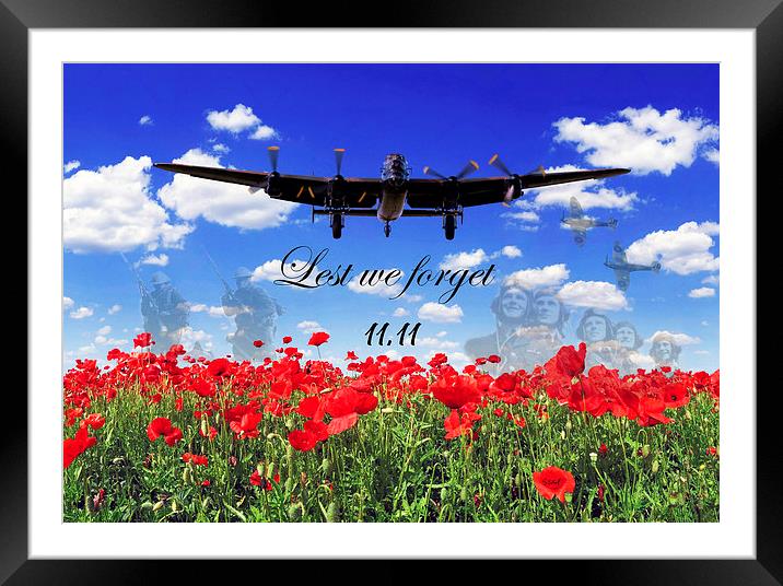  lest we forget Framed Mounted Print by Stephen Ward