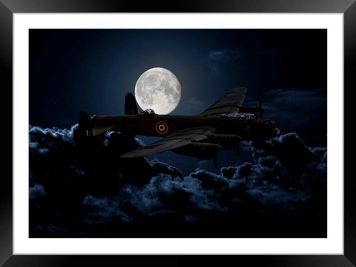  A Bombers Moon Framed Mounted Print by Stephen Ward