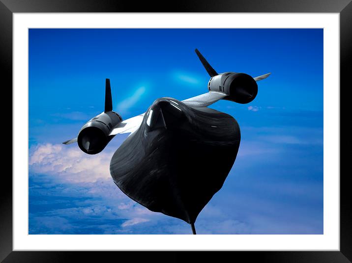 On the edge of space Framed Mounted Print by Stephen Ward