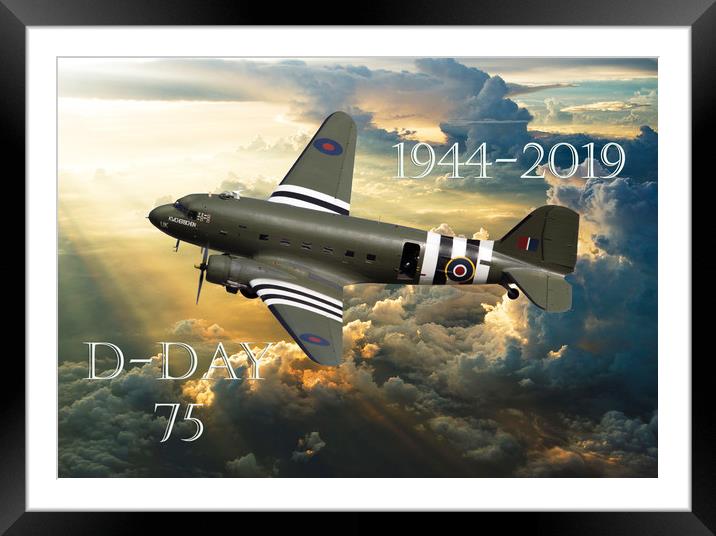 D-Day 75 Years Framed Mounted Print by Stephen Ward