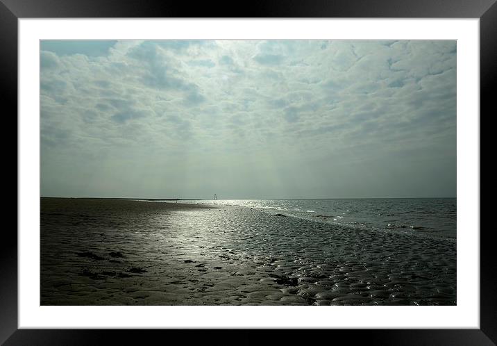  silloth solway beach walk Framed Mounted Print by pristine_ images