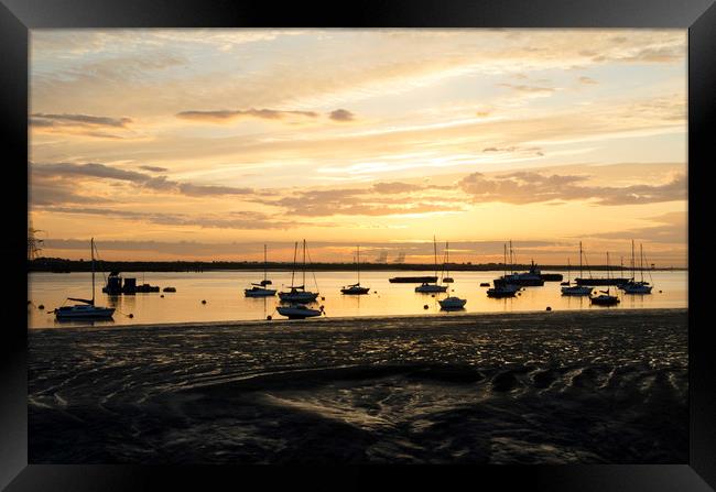 Gravesend Sunrise over the Thames Estuary Framed Print by pristine_ images