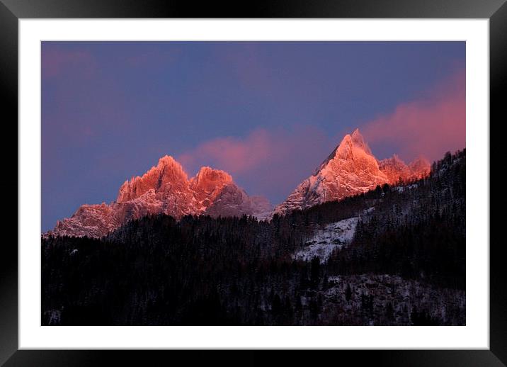  Alpine sunset Framed Mounted Print by CHRIS GIBLIN