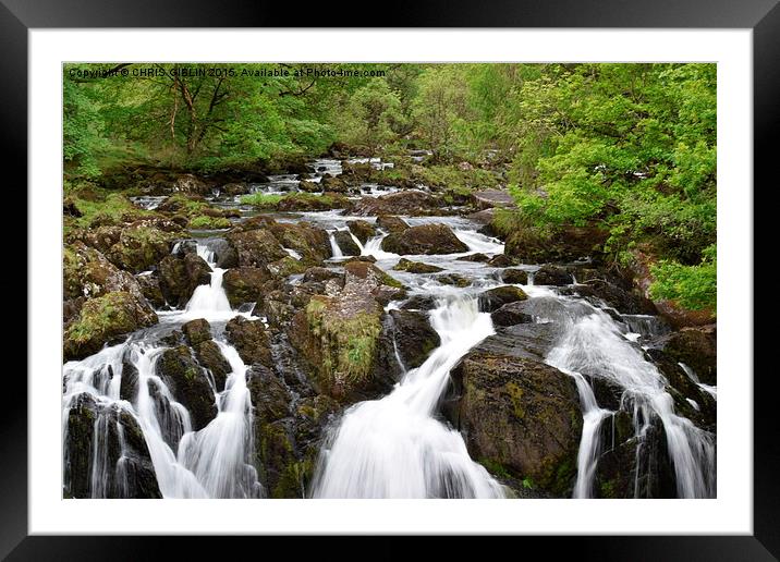  Swallow Falls Framed Mounted Print by CHRIS GIBLIN