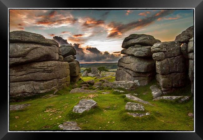 Gateway to the Moor Framed Print by Andy Toby