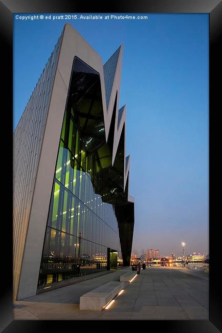  Riverside Museum Framed Print by ed pratt