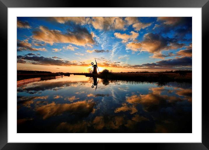  Turf Fen, How Hill on the River Ant, Norfolk Framed Mounted Print by Broadland Photography