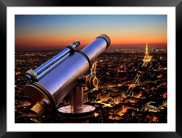  Evening in Paris Framed Mounted Print by Broadland Photography
