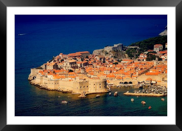  Dubrovnik Old Town Framed Mounted Print by Broadland Photography