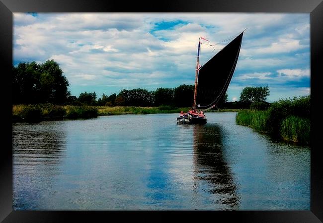  Wherry on the River Thurne Framed Print by Broadland Photography