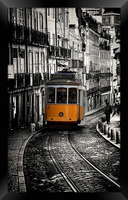  Narrow Streets of Lisbon Framed Print by Broadland Photography