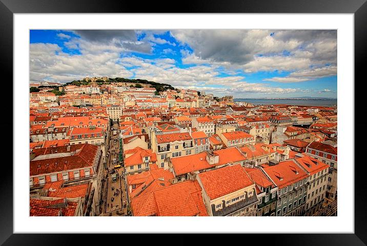  Lisbon Skyline Framed Mounted Print by Broadland Photography