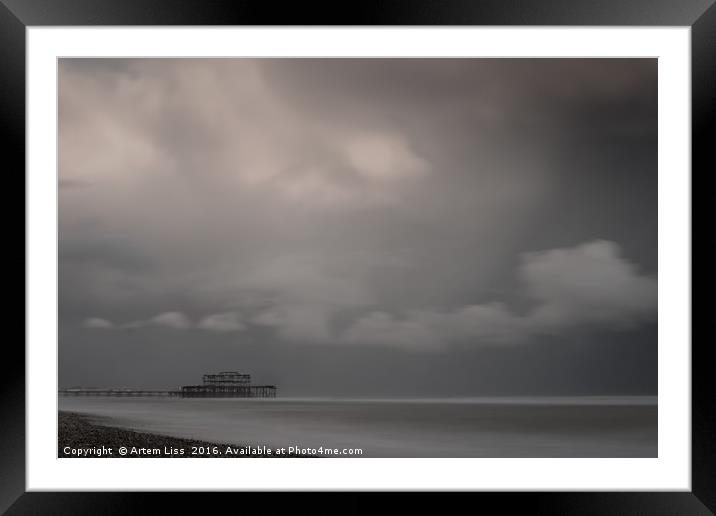 After the Storm B/W Framed Mounted Print by Artem Liss