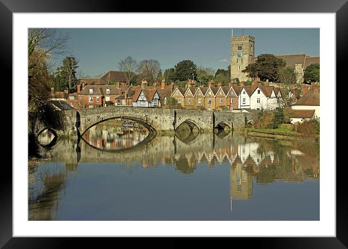  Aylesford Bridge, Kent Framed Mounted Print by Michael Chandler