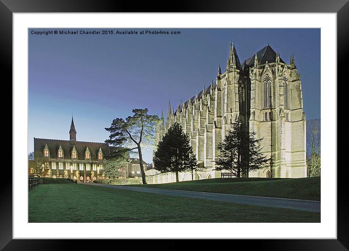  Lancing College Chapel, Lancing, Sussex. Framed Mounted Print by Michael Chandler