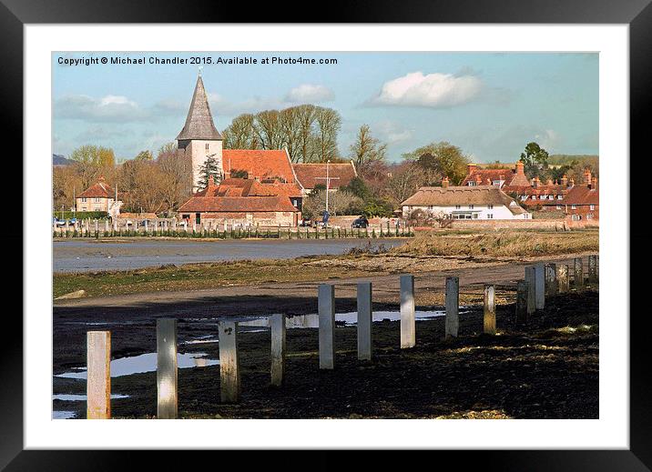  Bosham Harbour, Sussex Framed Mounted Print by Michael Chandler