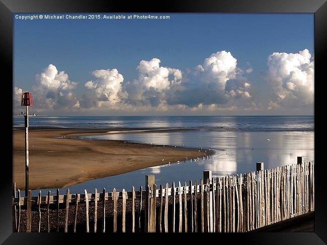  Rye Harbour Approaches Framed Print by Michael Chandler