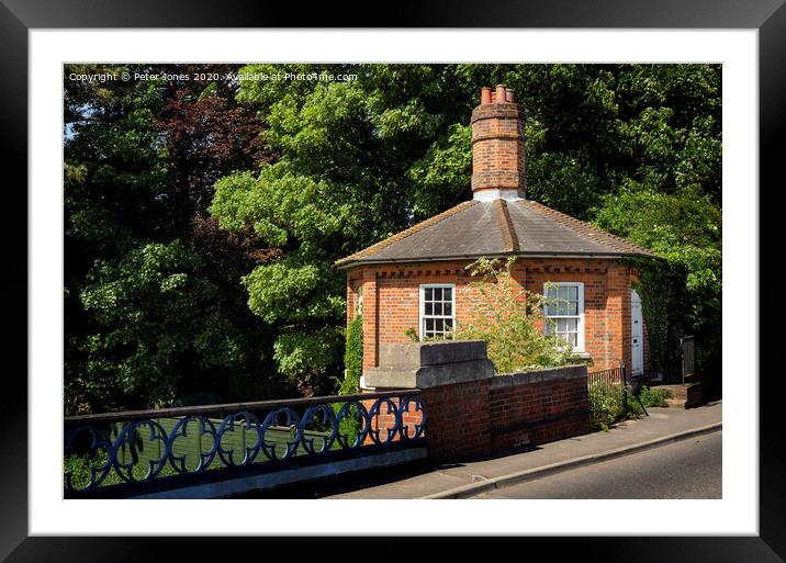 Cookham Bridge Toll House Framed Mounted Print by Peter Jones