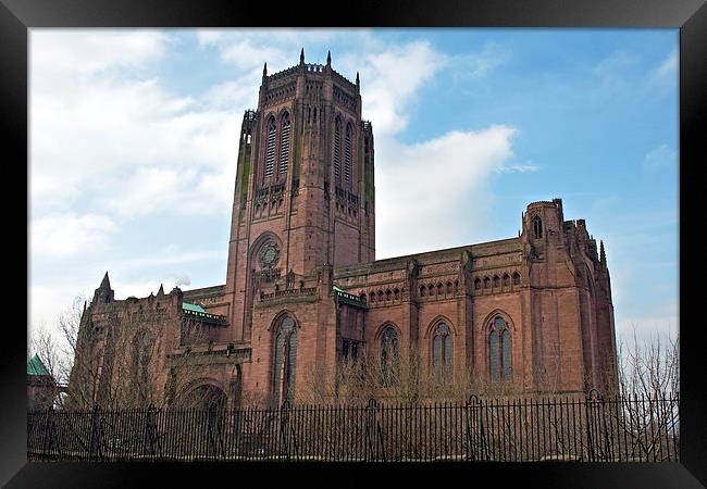Liverpool Anglican Cathedral Framed Print by ken biggs
