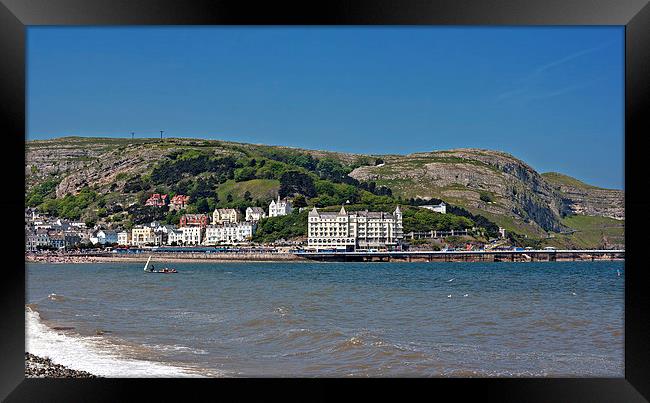 Hotels and guest houses on Great Orme, Llandudno,  Framed Print by ken biggs