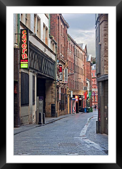 Mathew Street, Liverpool, UK, home of the Cavern C Framed Mounted Print by ken biggs