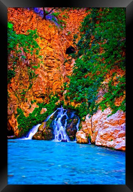 Saklikent Gorge in Turkey Framed Print by ken biggs