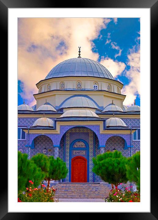 Turkish Mosque Framed Mounted Print by ken biggs