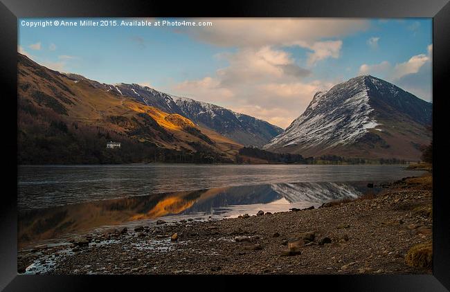  Buttermere Winter Framed Print by Anne Miller