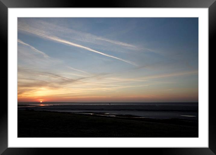  Sunset on The Wash Framed Mounted Print by Darren  Wynne