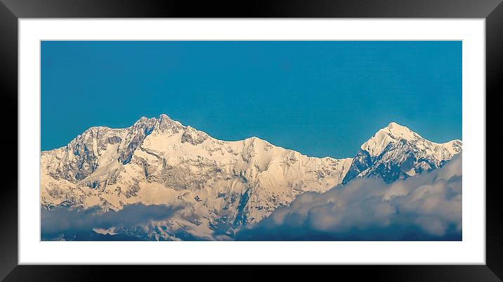  Annapurna Mountain. Framed Mounted Print by Ram Maharjan