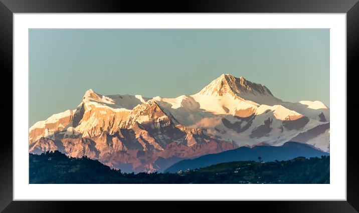 Nepali Himalays Framed Mounted Print by Ram Maharjan