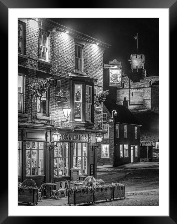 Lincoln at night Framed Mounted Print by Andrew Scott