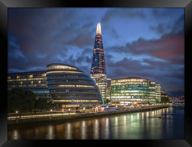 The Shard at night Framed Print by Andrew Scott