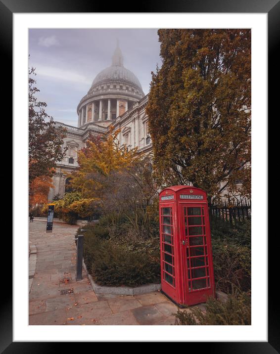 St Paul's Cathedral London Framed Mounted Print by Andrew Scott