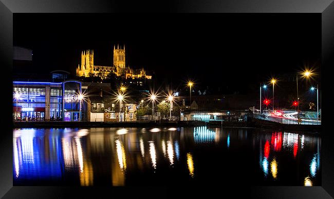  Lincoln at night Framed Print by Andrew Scott