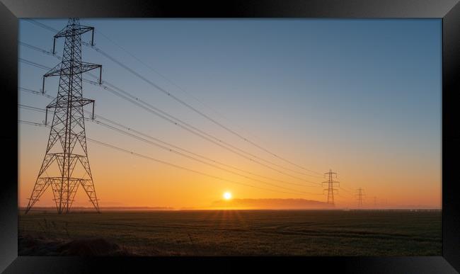 Sunrise in Lincolnshire  Framed Print by Andrew Scott