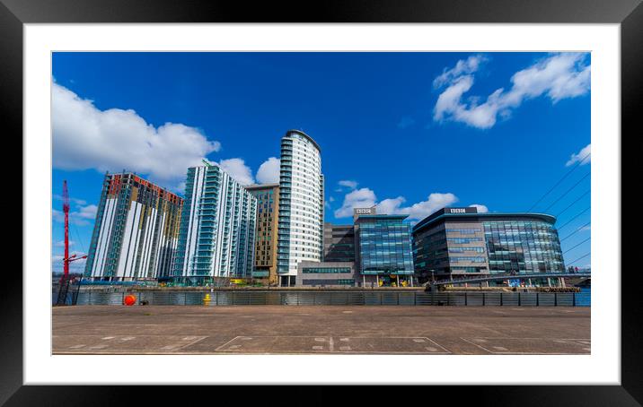 Media City - Salford Framed Mounted Print by Andrew Scott