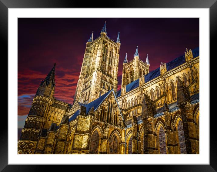 Lincoln Cathedral Framed Mounted Print by Andrew Scott