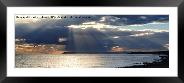  Afternoon at Pevensey  Framed Mounted Print by Justin Hubbard