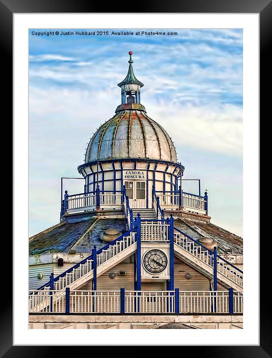  Eastbourne Pier, Camera Obscura. Framed Mounted Print by Justin Hubbard