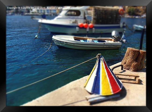  Symi Greece Framed Print by Suzanne Whaley