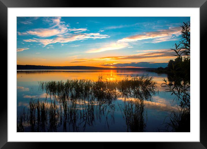  Sunset on the river Framed Mounted Print by Svetlana Korneliuk