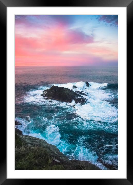   Sunset on the Biscay Bay Framed Mounted Print by Svetlana Korneliuk