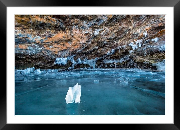 The Ice Grotto Framed Mounted Print by Svetlana Korneliuk
