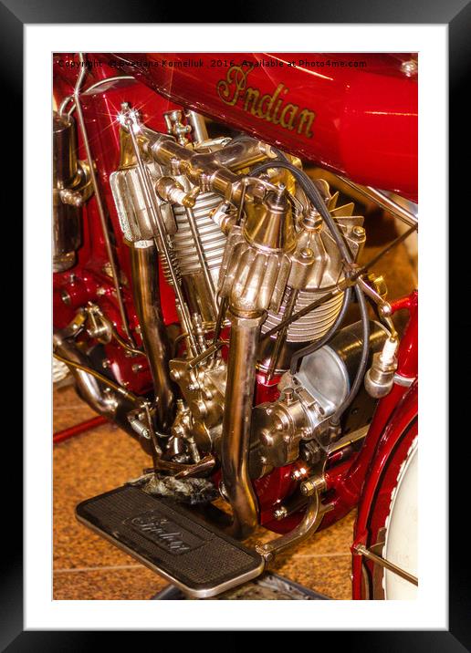 Old bike engine Framed Mounted Print by Svetlana Korneliuk