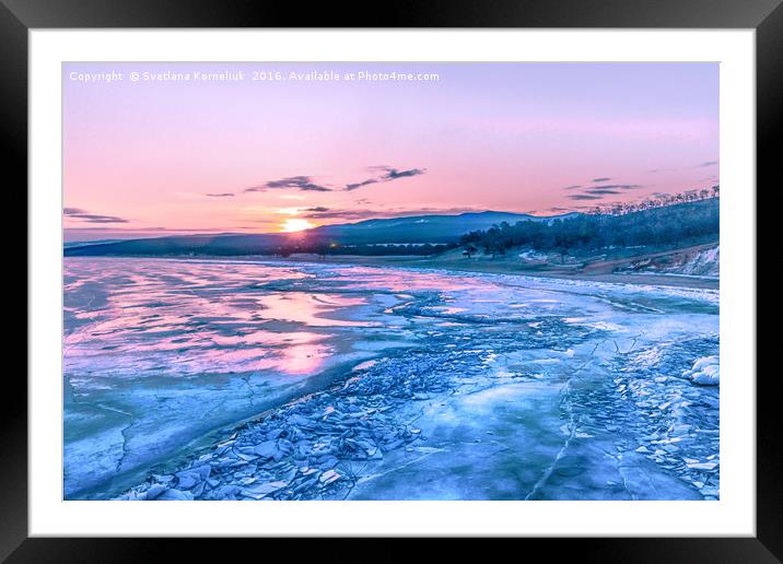 Baikal sunrise Framed Mounted Print by Svetlana Korneliuk