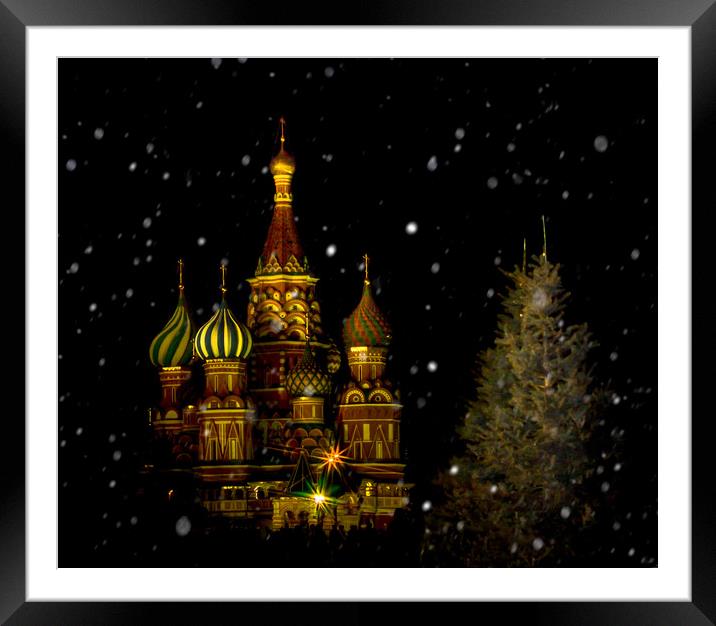 Moscow Night Framed Mounted Print by Svetlana Korneliuk