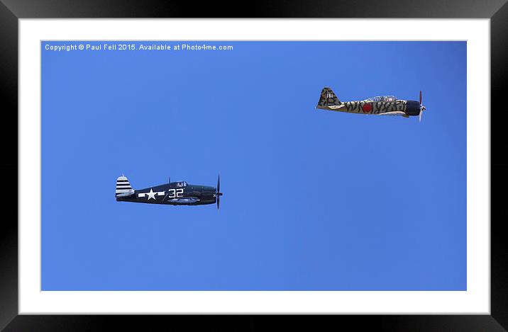 WWII Planes Framed Mounted Print by Paul Fell