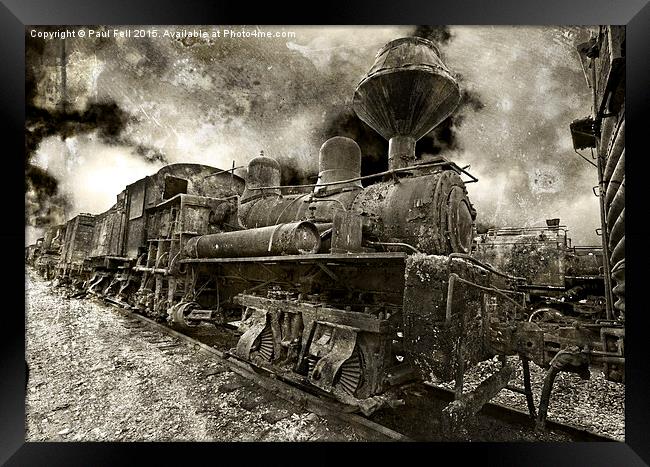 locomotive Framed Print by Paul Fell